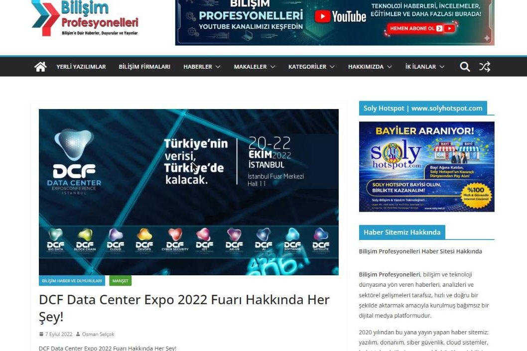 DCF Data Center Expo 2022 Fuarı Hakkında Her Şey!