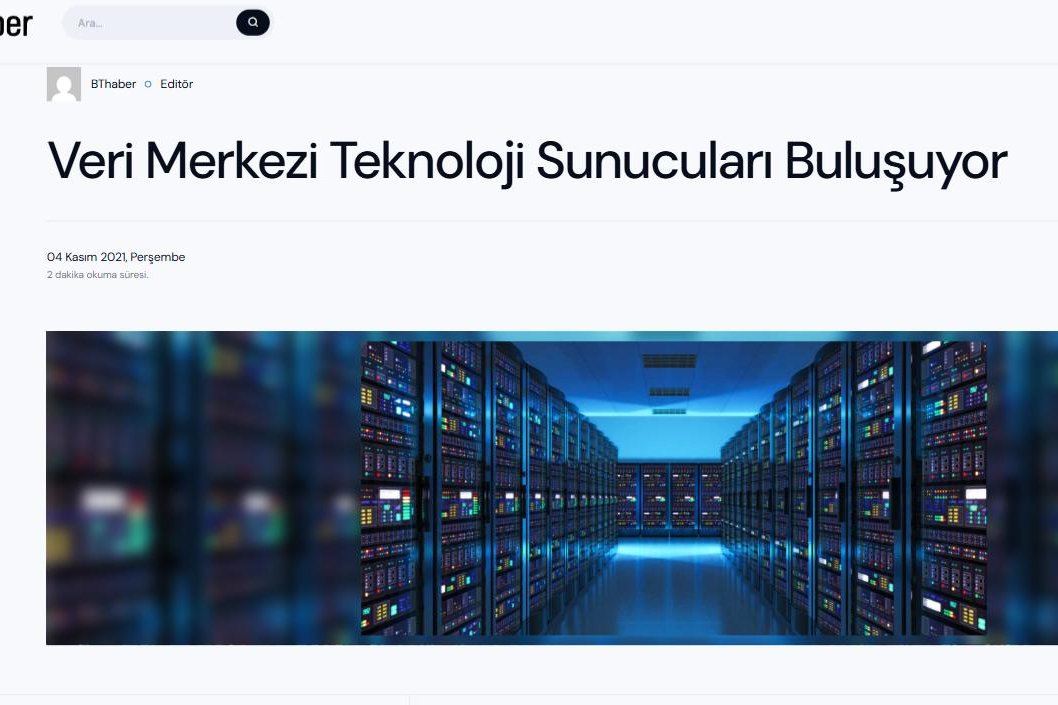 Veri Merkezi Teknoloji Sunucuları Buluşuyor