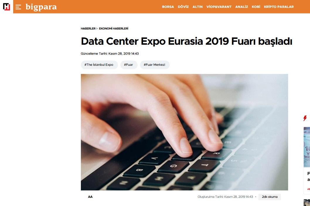 Data Center Expo Eurasia 2019 Fuarı başladı
